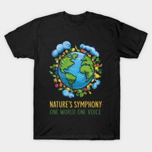 "Nature's Harmony: One World, United Voice" T-Shirt